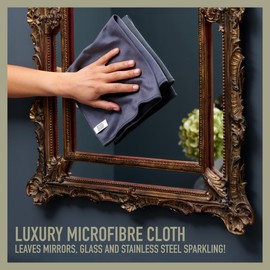 Good Clean Stuff. 10 Large Microfibre Cleaning Cloths, All-Purpose Surface Microfibre Towel, Streak Free Reusable Cloth for Kitchen, Glass, House, Bathrooms, Pack of 10, 40 x 40 cm