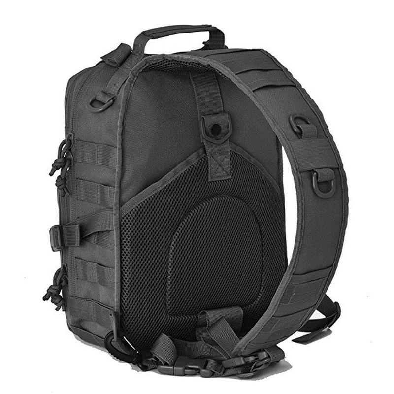 Xieben Leather Shoulder Bag Sling Chest Bag Crossbody Pack for