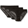 Cosabella Women's Soire Bikini Brief 3 Pack, Black/Black/Black, Medium