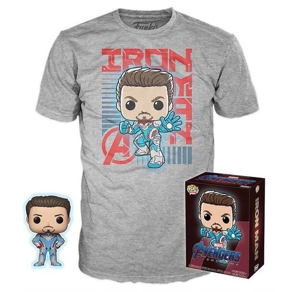 Funko Pop Avengers Endgame Iron Man Bundle TONY STARK &