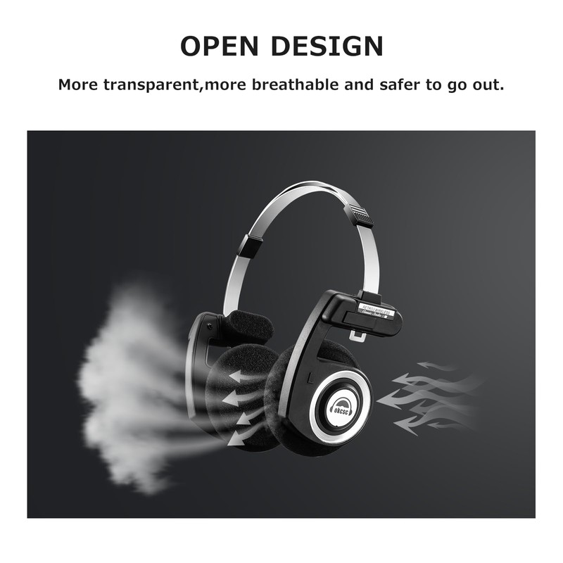 okcsc Retro 3 On-Ear Headsets, Retro Style/Collapsible Design/40mm Class/Adjustable Temporal