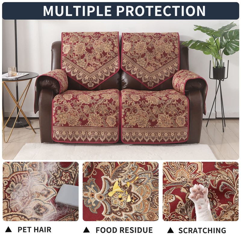 LUFEIJIASHI Waterproof Recliner Sofa Covers Non-Slip Recliner Couch Covers for