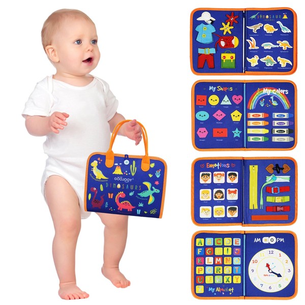 GOOJOOY Montessori Busy Board from 1 Year & Activity Board: