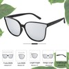 LVIOE Oversized Polarized Sunglasses for Women Trendy Large Cat Eye