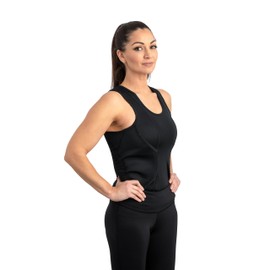 CCW Tactical Concealed Carry Holster Tank Top for Women | Quick Access Open Pocket with Large Storage | All Season Moisture Wicking Compression Shirt | Womens Tank Top, Black, L