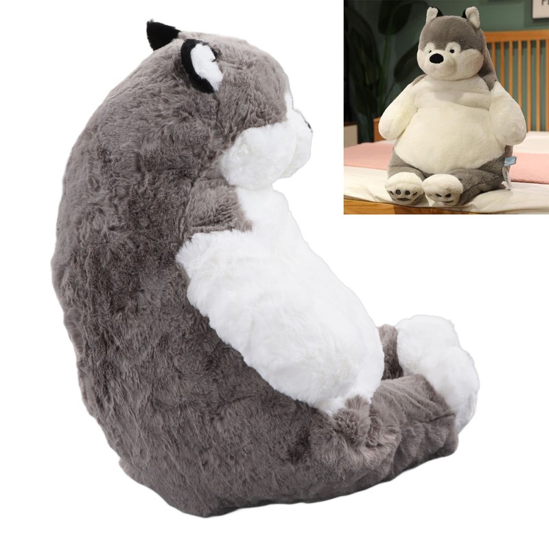 Lovely Stuffed Dog Doll Grey White Decompression Cute Dog Plush