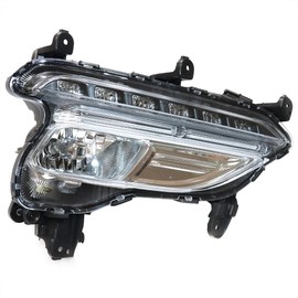 LED Fog Lights Front Fog Lamps w/DRL Fits for 2017-2018 Hyundai Santa Fe Sport # Replace Number HY2592164,HY2593164 (Right Passenger Side)