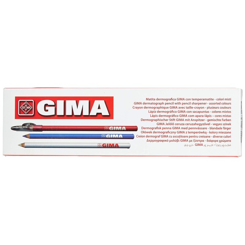 GIMA Dermatograph Pen, Skin Marker, Dermatographic Pencils, 33178, Pack of