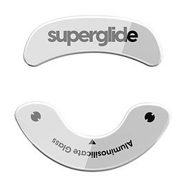 Superglide - Fastest and Smoothest Mouse Feet / Skates Made with Ultra Strong Flawless Glass Super Fast Smooth and Durable Sole for Endgame Gears XM1 RGB / XM1r [White]