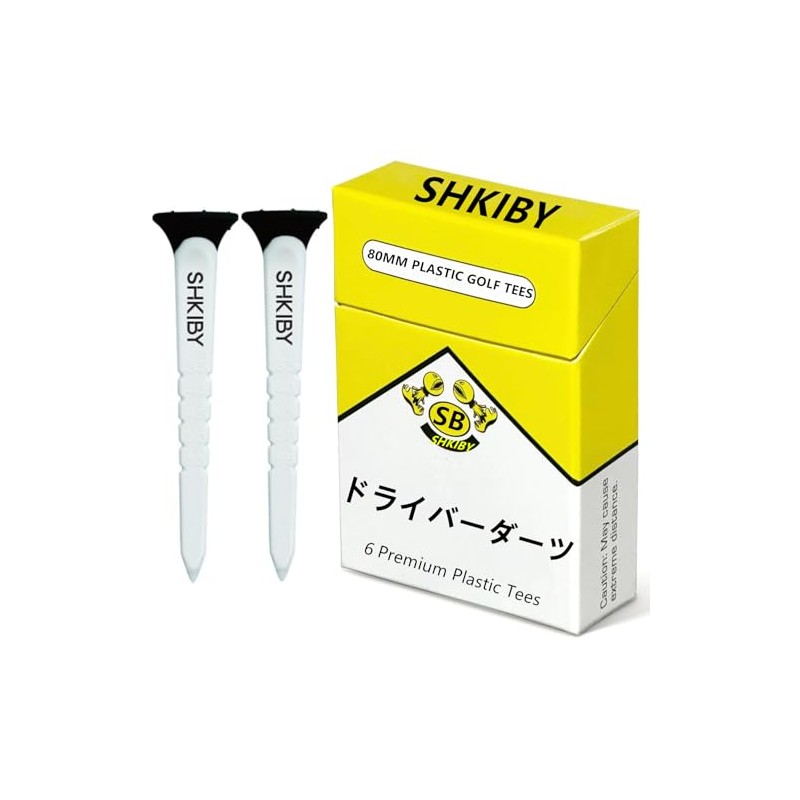 SHKIBY Golf Tees 6 Pack Mixed