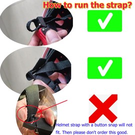 YehVeh Kit de 2 juegos de casco de motocicleta con clip rápido, hebilla para cinturón de carraca de liberación rápida, adaptador ajustable para motocross, bicicleta eléctrica, cascos de fútbol