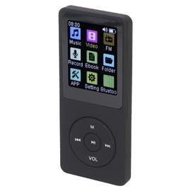 Bluetooth MP3 Player, Portable HiFi Music Player Built in Speaker, Digital Music Player with Book Reader, Sound Recorder, Alarm Clock, etc