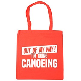 Hippowarehouse Out of My Way I'm Going Canoeing Tote Shopping Gym Beach Bag 42cm x38cm, 10 litres