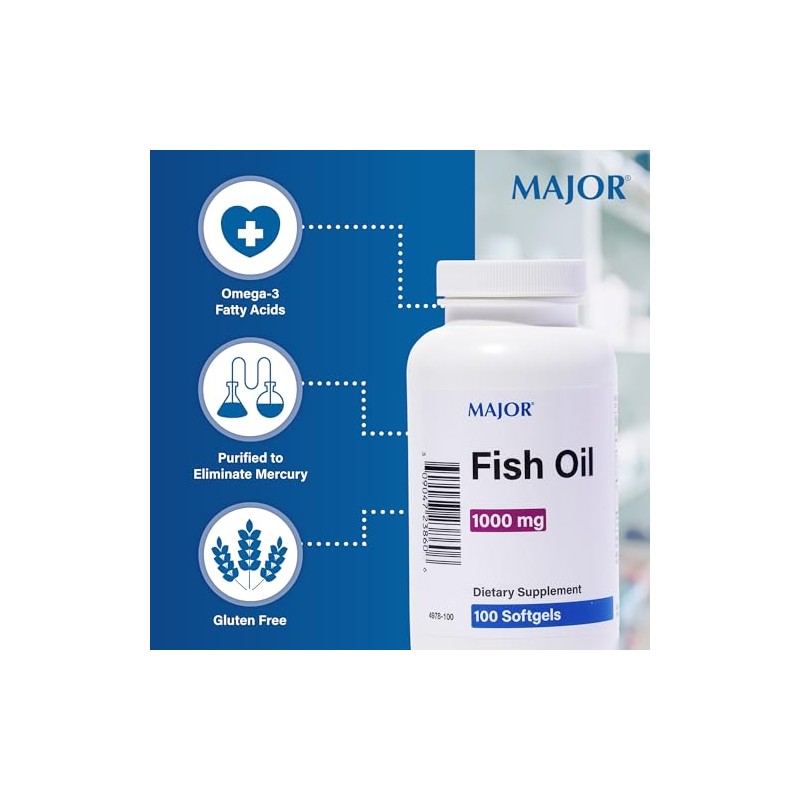 (3 unidades) Aceite de pescado Omega-3 sin colesterol de 1000