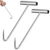 Healvian 2 Pieces Manhole Lid Hook Manhole Tools Pull Hook