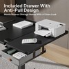 PEGZONE Desk Extender Tray, 28" x 14.4" Clamp On Desk