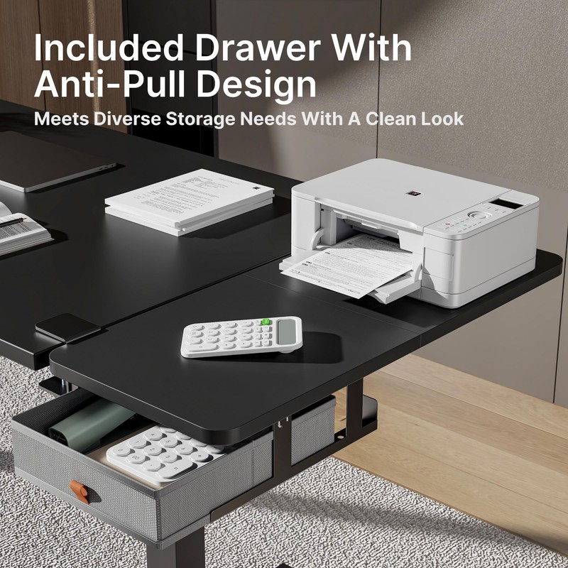 PEGZONE Desk Extender Tray, 28" x 14.4" Clamp On Desk