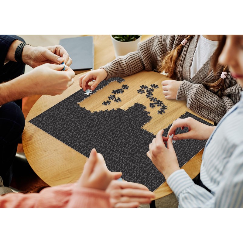 Impossible Mystic Maze Puzzles for Adults 1000 Pieces, Difficult Black