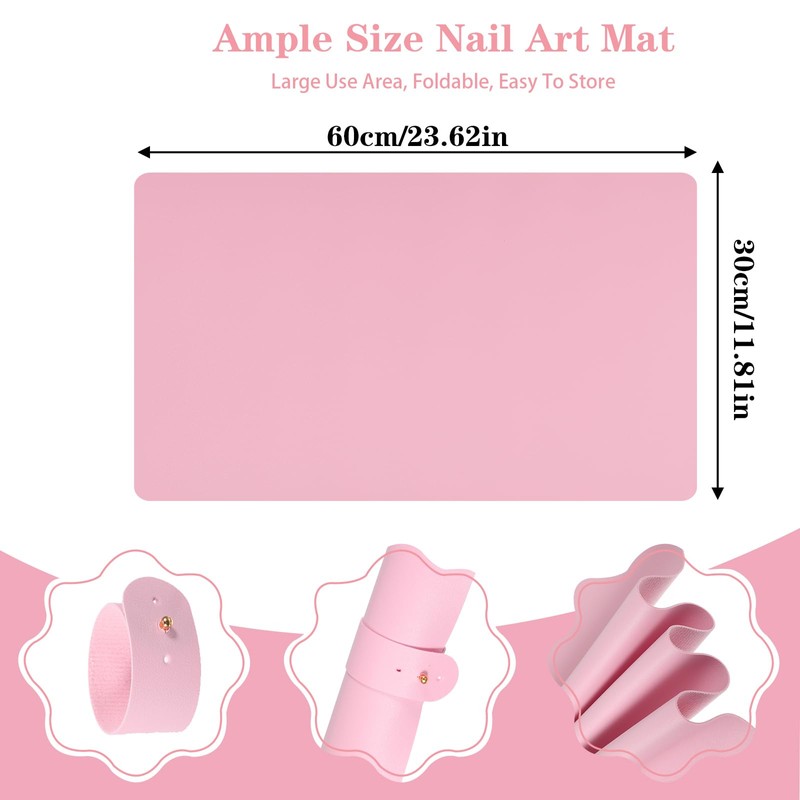 Sorcristy Nail Arm Rest Pad Hand Cushion Table Mat PU