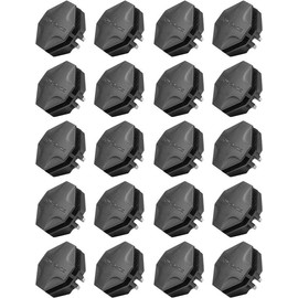 SONGMICS ALPC0B-20V1 Plastic Connectors for DIY Boltless Shelving System Black Pack of 20