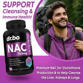 Dr Bo Suplemento Nac 750mg Detox Hígado Pulmones 90 Cápsulas                                                                                          