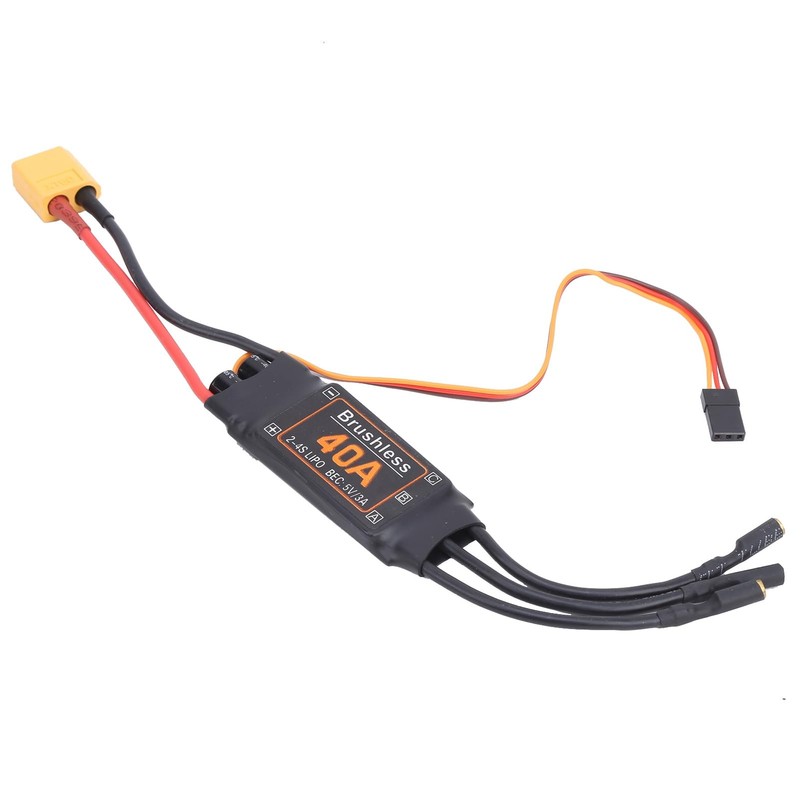 40A Brushless ESC Speed Controller for RC Airplanes 5V/3A BEC