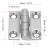 Alomejor Four Hole Boat Hinge 316 Grade Stainless Steel Square