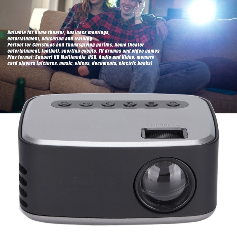 Mini Projector Video Smart LED Projecter with HD Multimedia Interface
