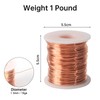 99.9% Soft Copper Wire,16 Gauage(1.3 mm),1 Pound 128ft Spool Pure