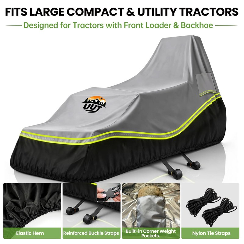 Tractor Cover for Kubota, Fits Compact & Utility Tractors with