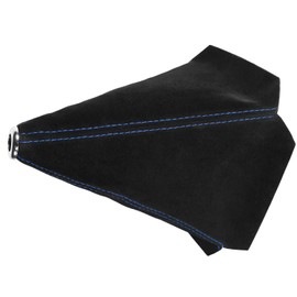 Unifizz 1PC Black Car Shift Boots Shift knob dust Cover Manual Gear Shift Cover Suede Leather Shift Boots MT Universal Type Shift Boots