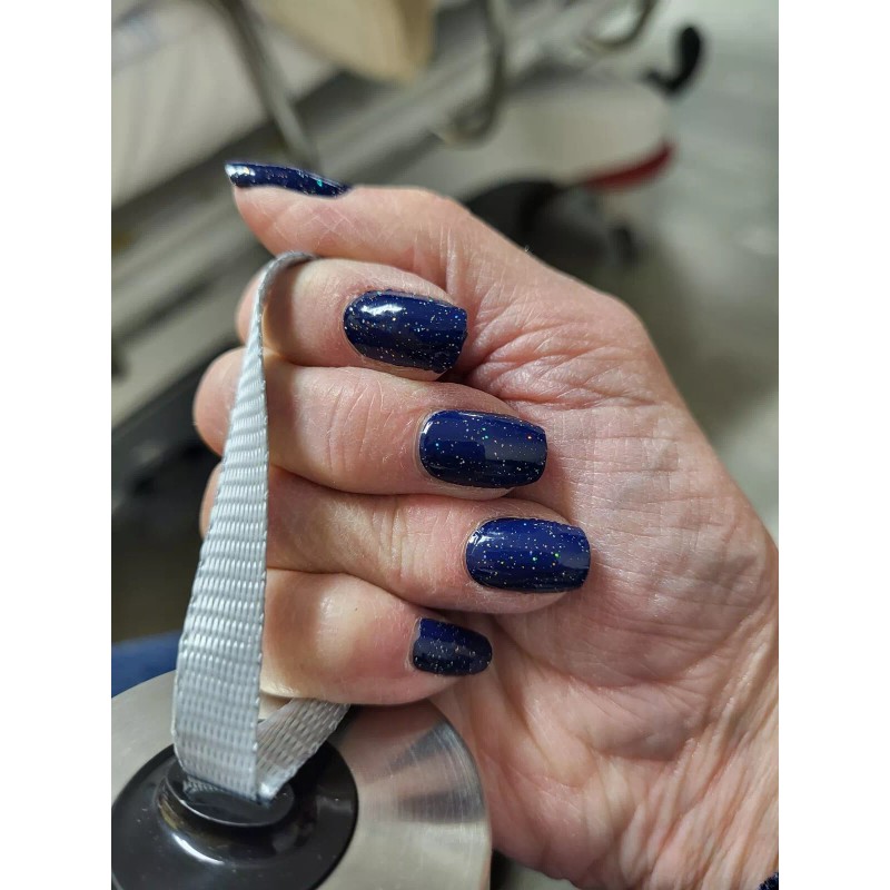 Color Street Nail Polish Strips - CERULEAN GALAXY (FMG345) Glitter