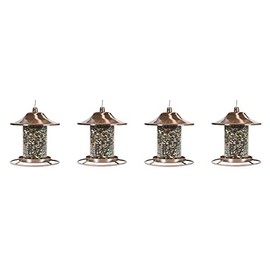 Perky-Pet Copper Panorama Bird Feeder 312C (4-(Pack))