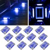 T-SUN Solar Driveway Deck Lights, Blue Driveway Lights Outdoor, 12