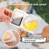 PEAPIN 20PCS Reusable Double Food Containers Compartment Condiment Containers Thickened