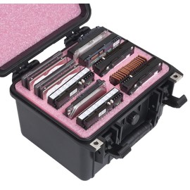 Case Club Anti-Static, Data-Safe Medium HDD & SSD Internal Drive Storage Case. Hard-Shell, Waterproof, Airtight, Padlockable Cases Protects & Prevents Data Corruption