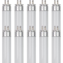Diodesy- Pack of 10 F8T5/DL T5 Linear Fluorescent Light Bulb, Under Cabinet Light Bulbs, Daylight 6500K, 8W, Fluorescent Lamp, G5 Mini Bi Pin Base, ROHS Compliant, High Performance Straight Tube