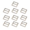 aoozleny 10pcs Zinc Alloy Slider Tri-Glide Buckle Triglide Adjustable Buckle