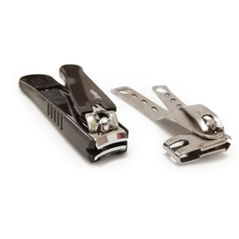 Samlong Nail Clippers with Catcher and 360 Degree Rotary Stainless Steel Sharp Blade, Cleaning Sturdy Fingernail and Toenail, Suitable to Men,Women,Baby and Thick Nails