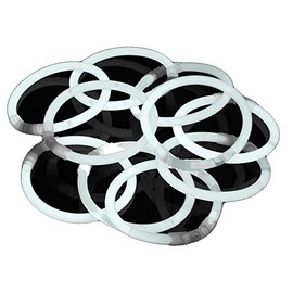 The 100 Pack Premium Glowhouse Glow Stick Bracelets Individual Colours (White)