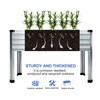 DIIYIV 2PCS Galvanized Raised Garden Bed with Legs,2PCS 48×18×30in Elevated