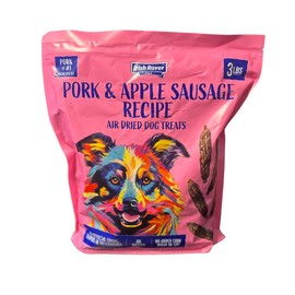 GRIZZ Pet Solutions Irish Rover Pork and Apple Sausage Air Dried Dog Treats