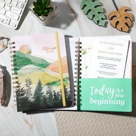 2026-2027 Planner - 2026-2027 Academic Planner Weekly and Monthly from JUL.2026 - JUN. 2027, 6.4" x 8.5", Academic Year Calendar 26-27 with Monthly Tabs, Sturdy Cover, Premium Paper, Strong Twin-wire, Back Pocket