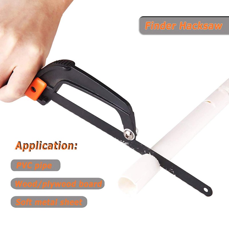 30mm 24 TPI Bi-Metal Hand Hacksaw Blade, Orange, Set of