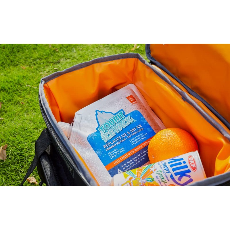 TOURIT Reusable Ice Packs for Lunch Boxes/Bags, 5 Pack Long
