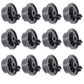 SIMIN 12 PCS Durable 165314 Dishwasher Lower Rack Wheel Replacement, Fit for Bosch and Kenmore Dishwasher, Replace Part AP2802428, 165314, 420198, 423232, AH3439123, EA3439123, PS3439123