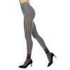 Legmogue Women's Designernate Cotton Blend Multi-Pattern Sweater Tights Gray Medium/Large