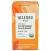 Allegro Tea, Organic Decaf Ginger Peach Black Tea Bags, 20
