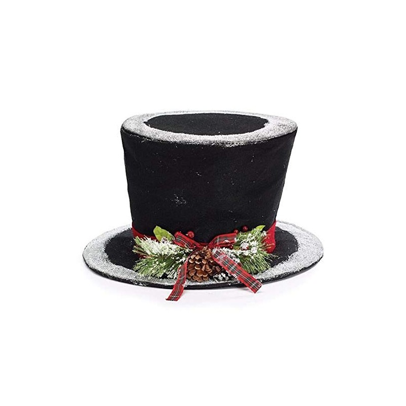 Burton & Burton Tree Topper Black Fabric Hat