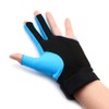 Black Scorpion CUESOUL Left Hand Billiard Gloves, 3 Fingers Cutting
